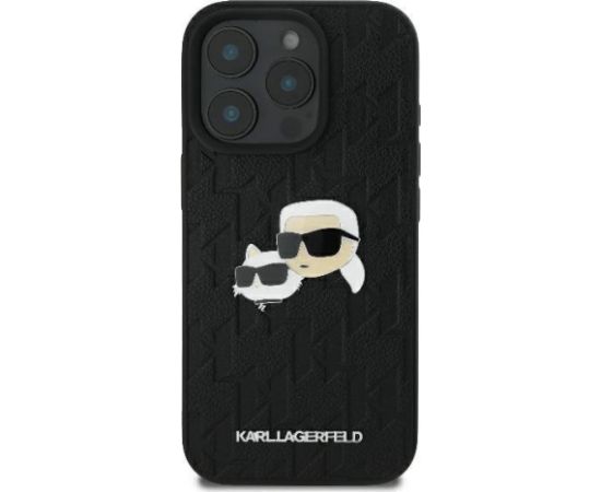 Karl Lagerfeld Monogram Karl&Chaoupette Head Pin Aizsargapvalks Priekš Apple iPhone 16 Pro Max