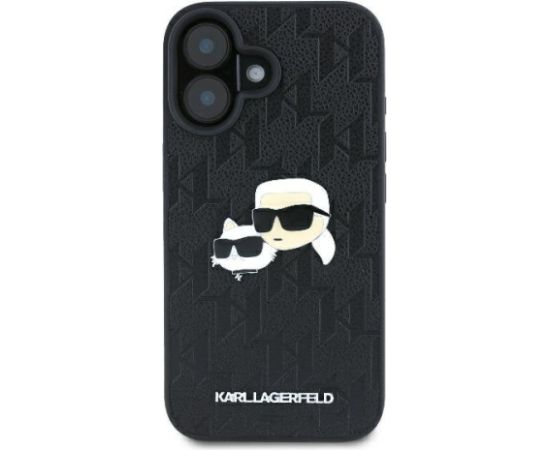 Karl Lagerfeld Monogram Karl&Chaoupette Head Pin Aizsargapvalks Priekš Apple iPhone 16