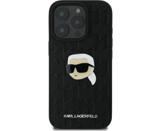 Karl Lagerfeld Monogram Karl Head Pin Aizsargapvalks Priekš Apple iPhone 16 Pro