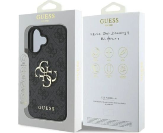 Guess 4G Big Logo Case Aizsargapvalks Priekš Apple iPhone 16 Plus