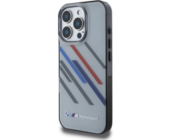 BMW Motorsport IML Random Stripes Aizsargapvalks Priekš Apple iPhone 16 Pro