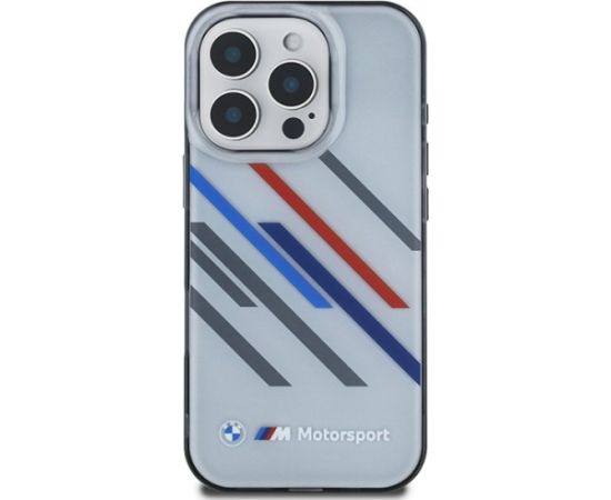 BMW Motorsport IML Random Stripes Aizsargapvalks Priekš Apple iPhone 16 Pro