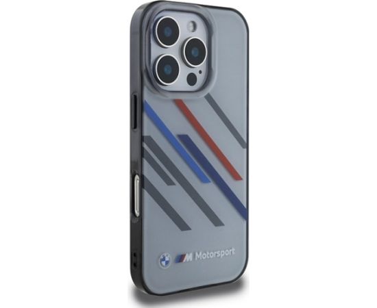 BMW Motorsport IML Random Stripes Aizsargapvalks Priekš Apple iPhone 16 Pro