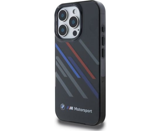 BMW Motorsport IML Random Stripes Aizsargapvalks Priekš Apple iPhone 16 Pro