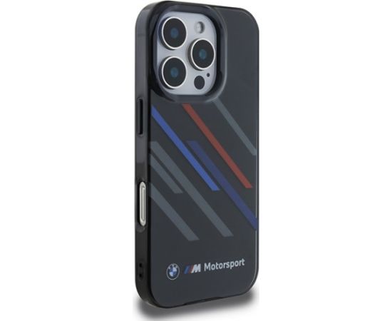 BMW Motorsport IML Random Stripes Aizsargapvalks Priekš Apple iPhone 16 Pro