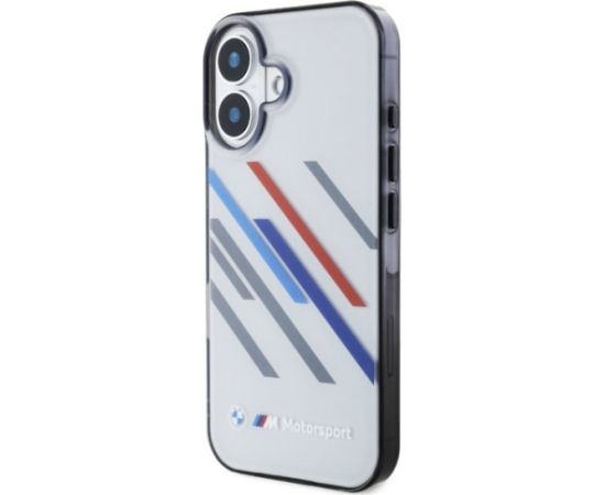 BMW Motorsport IML Random Stripes Защитный Чехол для Apple iPhone 16 Plus