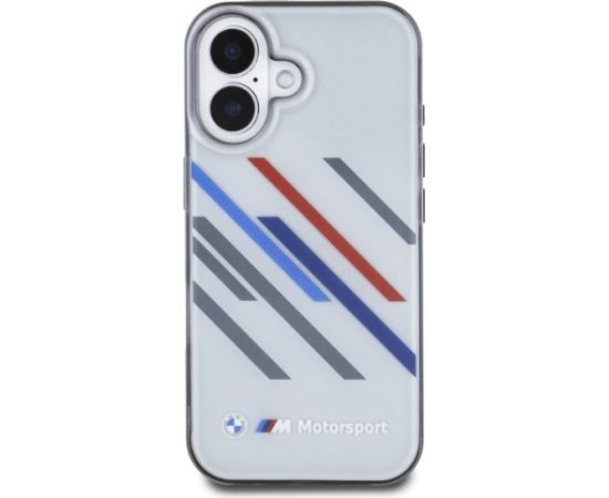 BMW Motorsport IML Random Stripes Защитный Чехол для Apple iPhone 16 Plus