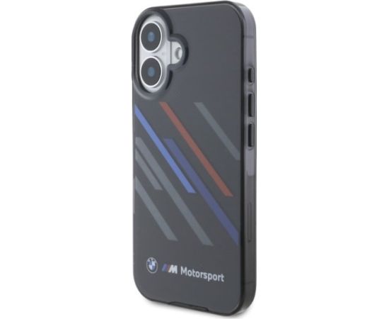 BMW Motorsport IML Random Stripes Aizsargapvalks Priekš Apple iPhone 16 Plus