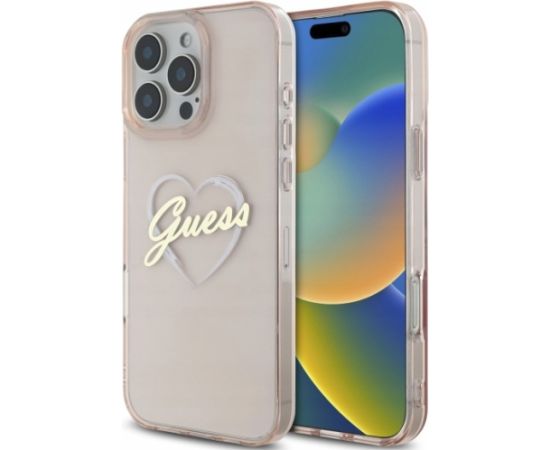 Guess IML Heart Aizsargapvalks Priekš Apple iPhone 16 Pro