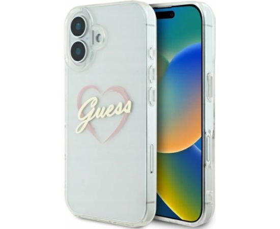 Guess IML Heart Aizsargapvalks Priekš Apple iPhone 16 Plus