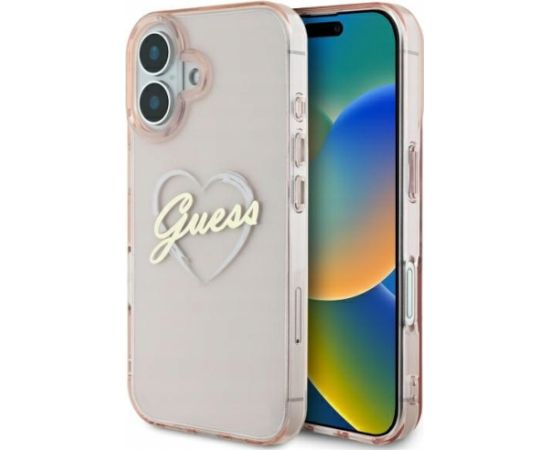 Guess IML Heart Aizsargapvalks Priekš Apple iPhone 16