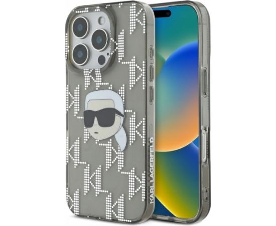 Karl Lagerfeld IML Karl Head Electroplated Aizsargapvalks Priekš Apple iPhone 16 Pro Max