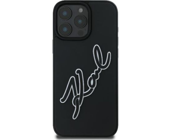 Karl Lagerfeld 3D Rubber Bicolor Signature Aizsargapvalks Priekš Apple iPhone 16 Pro