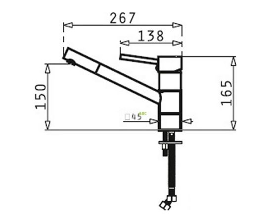 PYRAMIS TRONTO granite beige mixer tap