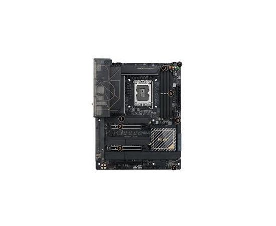 Mainboard ASUS Intel Z890 LGA1851 ATX Memory DDR5 Memory slots 4 1xPCI-Express 4.0 16x 2xPCI-Express 5.0 16x 5xM.2 1xHDMI 1xDisplayPort 1xAudio-In 1xAudio-Out 1xUSB 2.0 6xUSB 3.2 3xUSB-C w/Thunderbolt 1xRJ45 PROARTZ890-CREATORWIFI