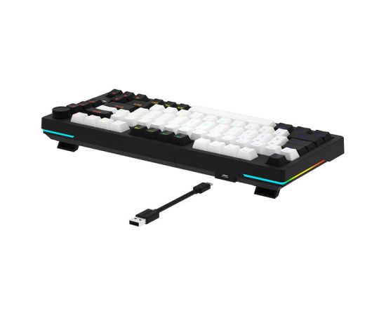 Dareu EK75 RGB wired keyboard (black and white)