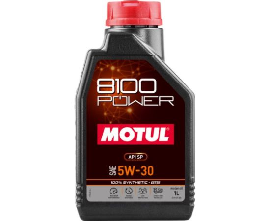 Motul 8100 POWER 5W30 1L API SP 100% Esteru sint.