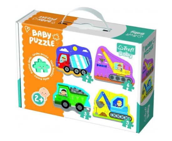 Puzlis TREFL BABY PUZZLE Celtniecības transports 2+ T36072