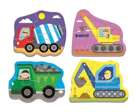 Puzlis TREFL BABY PUZZLE Celtniecības transports 2+ T36072