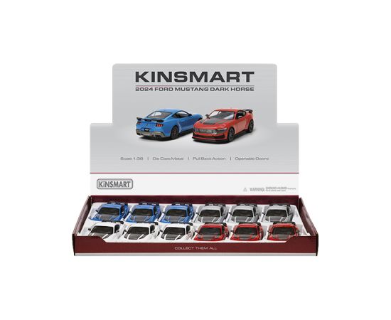 Kinsmart Metāla auto modelis  2024 Ford Mustang Dark Horse 1:38 KT5455