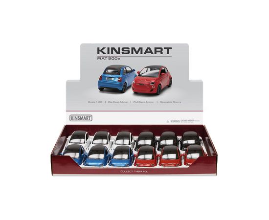 Kinsmart Metāla auto modelis Fiat 500e 1:28 KT5440