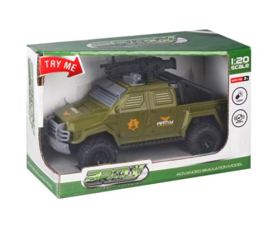 Auto Army ar skaņu un gaismu 19 cm HW23034610