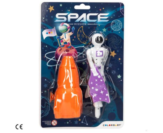 Uzvelkama lidojoša rotaļlieta Astronaut dažādas 16 cm CB45939