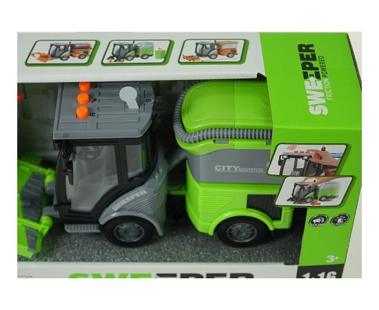 Adar Auto komunāla mašīna Sweeper ar skaņu un gaismu, inerciju 28 cm 577244