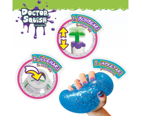 Antistresa bumbas Slime veidošanas komplekts Doctor Squish 8+ CB48086