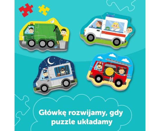 Puzlis TREFL BABY PUZZLE Mašīnas 2+ T36071