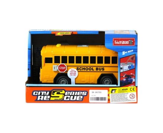 Adar Autobus School Bus ar skaņu un gaismu 18 cm 579514