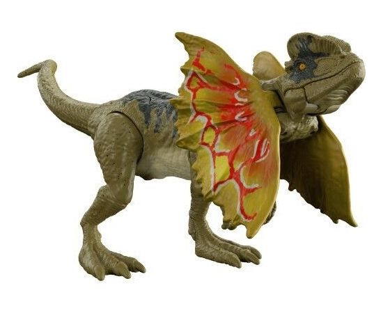 Mattel Jurassic World Epic Evolution: Chaos Theory Strike Attack - Dilophosaurus Action Figure (HTK65)