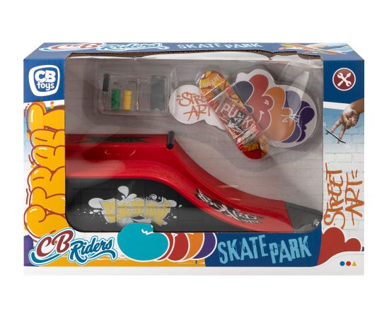 Galdā spēle "Pirkstu skrituļdēļu komplekts ar trasi" Skate Park Riders CB49707