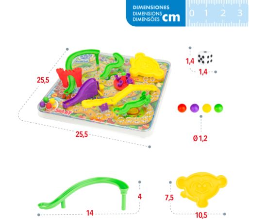 Настольная игра "Змейки и лестницы" 3D 5+ CB49353