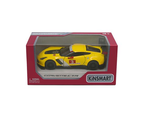 Kinsmart Металлическая авто моделька 2016 Corvette C7.R Race Car 1:36 в коробке KT5397W