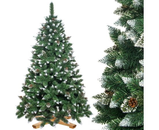 Springos CT0189 Mākslīgā Ziemassvētku eglīte 150 cm Premium Royal Trees, sniegota dimanta priede ar čiekuriem