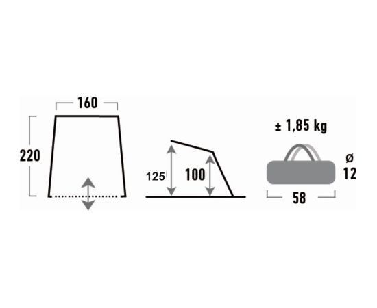 High Peak Aurinko 50 pludmales telts (10014)