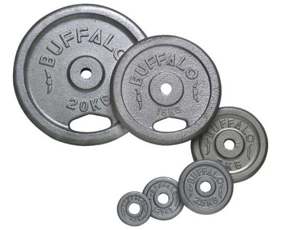 Buffalo Cast -Iron Dumbbell Plates 2x1.25kg svarcelšanas diski (65451)