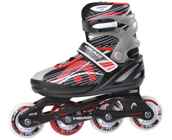 Head Jr Red Adjustable Inline Skates regulējamas bērnu skrituļslidas (H6JR06)