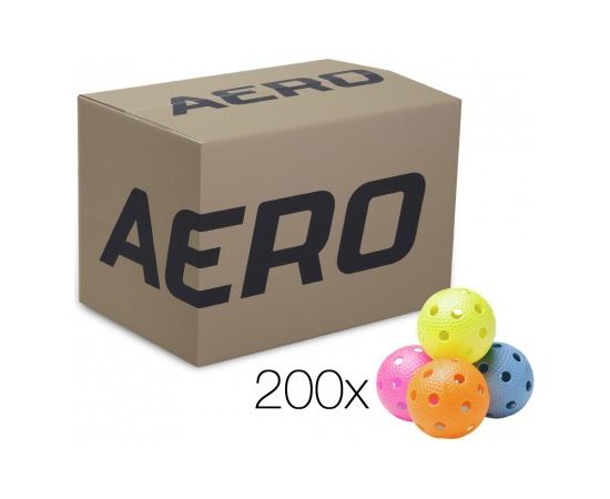 Salming Aero Floorball 200 Pcs Mix krāsaino florbola bumbiņu komplekts (4131892-9999)