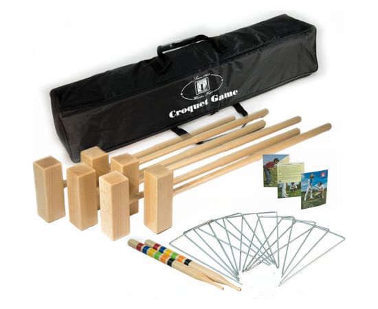 Londero Croquet Set 6 kroketa komplekts ar melnu poliestera somu (10266B)