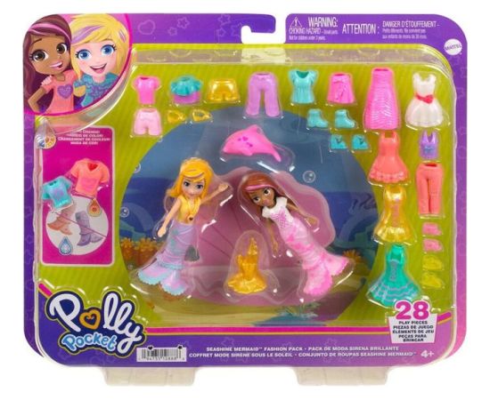 Mattel Polly Pocket - Seashine Mermaid Fashion Pack (HKV96)