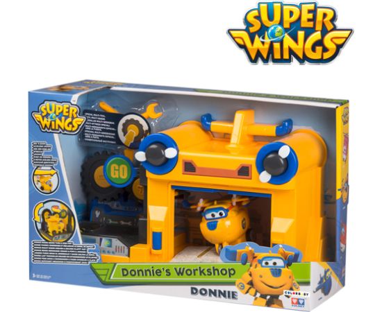 Игрушка Super Wings Ангар-мастерская Донни CB75886