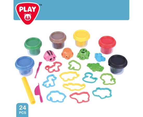 Playgo Plastilīna komplekts Zoodārzs (24 elementi) 3+ CB46893