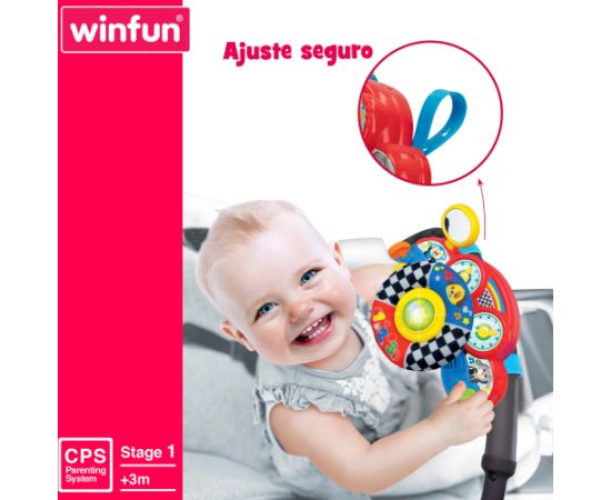 Win Fun Руль музыкальный со светом и звуком Испан.яз. c 3 мес. CB46879