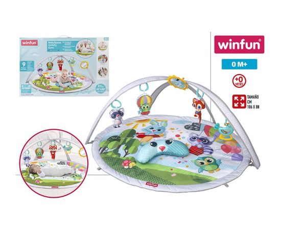 Win Fun Коврик для занятий для малышей от 0 до 6 мес. с игрушками 106x88 cm CB46698