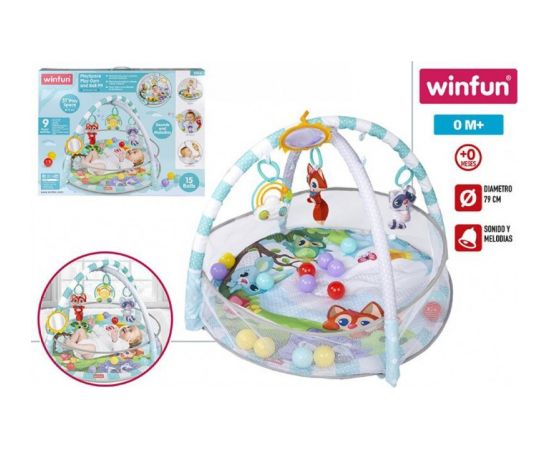 Win Fun Paklājiņš  zīdaiņiem ar džungļu dzīvniekiem 79 cm no 0 men. CB46697