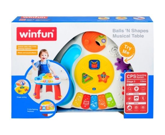 Win Fun Daudzfunkciju galds ar skaņām un spēlēm no 12 mēnešiem CB40551