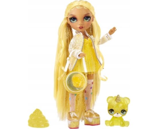 Lelle MGA Rainbow High Classic Doll Sunny ar gļotām un mājdzīvnieku 28 cm 120186