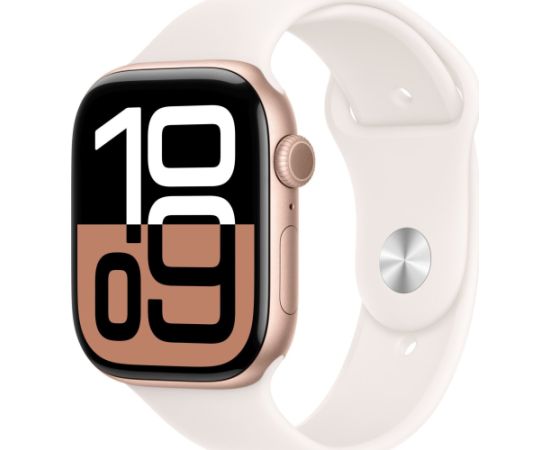 Apple Watch 10 GPS 42mm Rose Gold Alu + Light Blush Sport Band - S/M